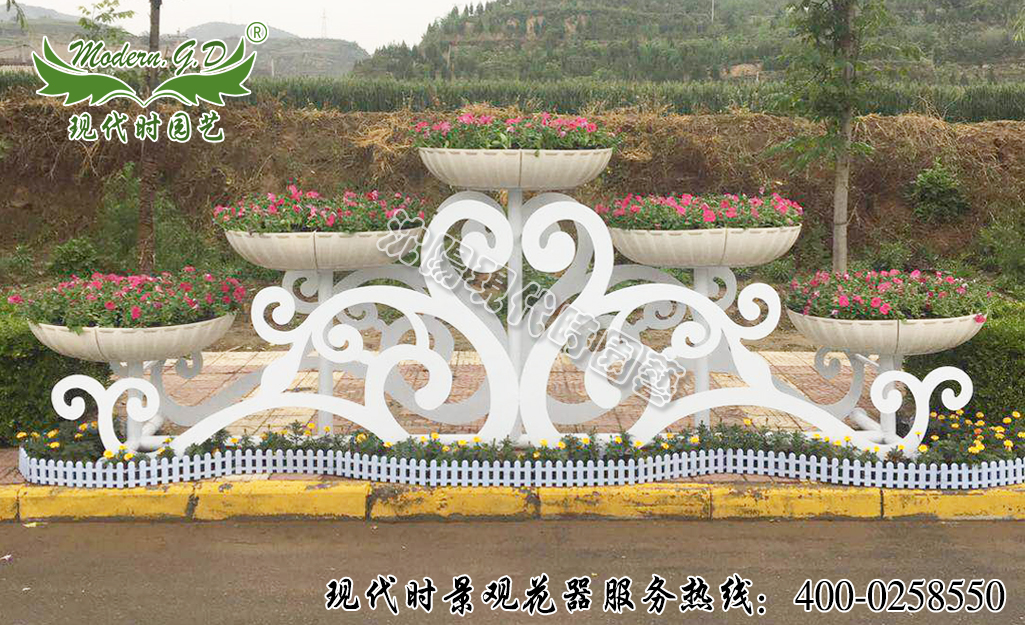 立体花架 植物墙 立体绿化 垂直绿化 立体花架 Pvc花箱 铝合金花箱 无土栽培产品 现代时园艺景观